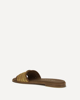 Sandali slippers in rafia  - MARRONE | Base Blu