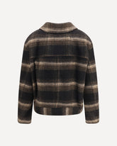 Galeane wool-blend short Coat - BLACK | Base Blu