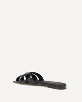 Sandali Tribute in vernice - NERO | Base Blu