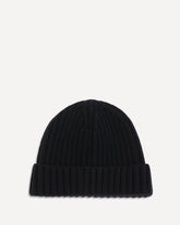 Virgin wool Beanie Hat - BLACK | Base Blu