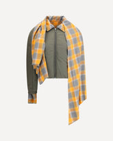 Maxi-scarf Puffer Jacket - GREEN | Base Blu