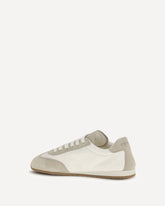 Nappa leather and suede Sneakers - CREAM | Base Blu