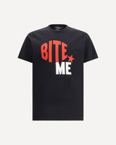 T-shirt whit maxi print - BLACK | Base Blu