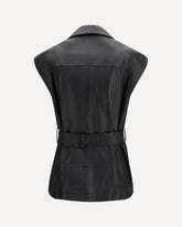 Gypsy biker-style Vest - BLACK | Base Blu