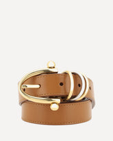 Leather Bracelet Belt - BEIGE | Base Blu
