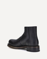 Studded leather Ankle Boots - BLACK | Base Blu
