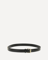 Leather long Belt - BLACK | Base Blu