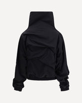 High collar Jacket - BLACK | Base Blu