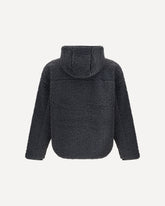 Felpa teddy con cappuccio S-Zat - NERO | Base Blu