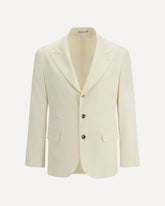 Wool blend Jacket - CREAM | Base Blu