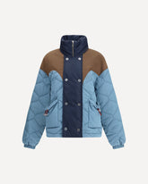 Double-breasted Down Jacket - LIGHT BLUE | Base Blu