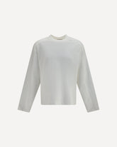 Heavy long-sleeve T-shirt - WHITE | Base Blu