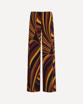 Satin jersey Pants in Iride print - MULTICOLOUR | Base Blu