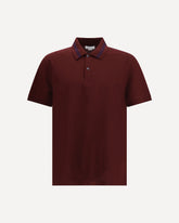 Polo con dettaglio a righe  - BORDEAUX | Base Blu