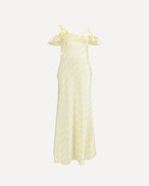 Satin striped Dress - YELLOW | Base Blu