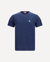Kenzo Tulip embroidered cotton T-shirt - BLUE | Base Blu