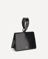 Rigid leather Handbag - BLACK | Base Blu