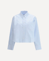 Cropped Shirt - LIGHT BLUE | Base Blu