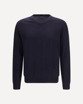 V-neck Sweater - BLUE | Base Blu