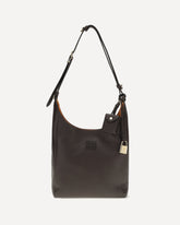 Leather Shoulder Bag - BROWN | Base Blu