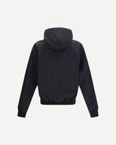 Reversible zip Jacket in cotton - BLACK | Base Blu