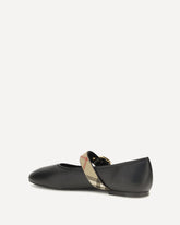 Robin leather Ballerinas - BLACK | Base Blu