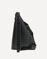 Aren Sling printed canvas Backpack - BLACK | Base Blu