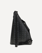 Aren Sling printed canvas Backpack - BLACK | Base Blu