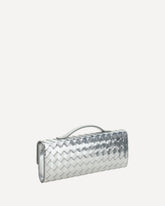 Andiamo metallic Clutch Bag - SILVER | Base Blu