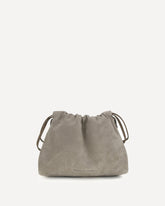 Suede Pouch Bag - GREY | Base Blu