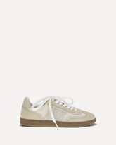 Sneakers Swan in pelle di daino  - CREMA  | Base Blu