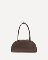 Beau leather Shoulder Bag - BROWN | Base Blu
