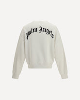 Back curved logo Sweatshirt - CREAM | Base Blu