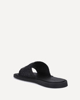 Crochet raffia Sandals - BLACK | Base Blu