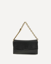 Medium chain shoulder Bag - BLACK | Base Blu