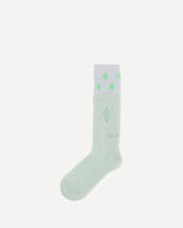 Logo cotton Socks - GREEN | Base Blu