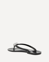 Flip-flop Sandals with double heart - BLACK | Base Blu
