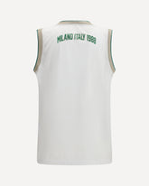 Logo Lounge Mesh Tank Top - WHITE | Base Blu