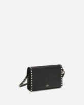Small Rockstud Shoulder Bag - BLACK | Base Blu