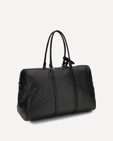 GG Travel Bag with Web stripe - BLACK | Base Blu