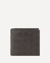 Portafogli Intrecciato bifold - MARRONE | Base Blu
