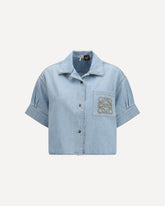 Short-sleeve denim Shirt Loewe x Paula’s Ibiza - LIGHT BLUE | Base Blu