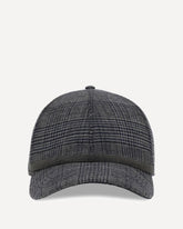 Cappello da Baseball in Principe di Galles con Shiny Band - GRIGIO | Base Blu