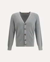 Ribbed Cardigan - GREY | Base Blu