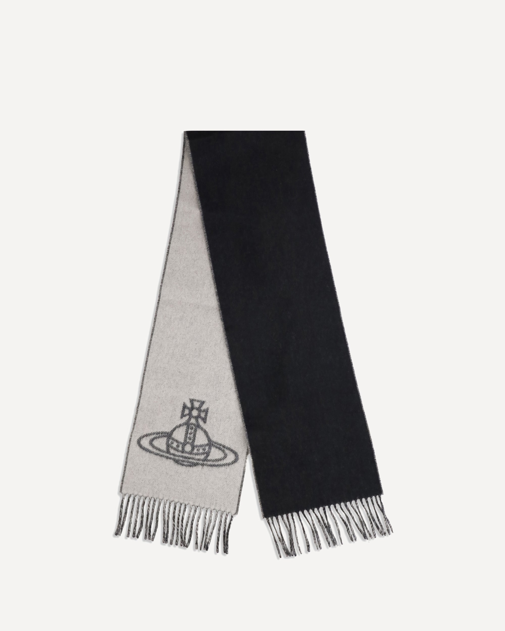 VIVIENNE WESTWOOD Wool Scarf BLACK | Base Blu