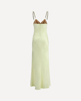 Satin Long Dres - YELLOW | Base Blu