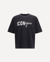 T-shirt in cotton with Icon graphic print - BLACK | Base Blu