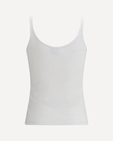 Off Stamp Rib Tank Top - WHITE | Base Blu