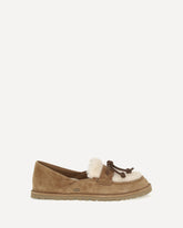 Zora suede Loafers - BEIGE | Base Blu