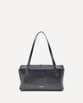 Small Goji Pillow Shoulder Bag - BLACK | Base Blu